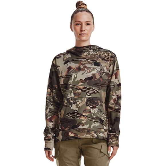 NWT Under Armour Women's UA Forest Storm Kang zip Hoodie in Camo sz Medium - Picture 3 of 8